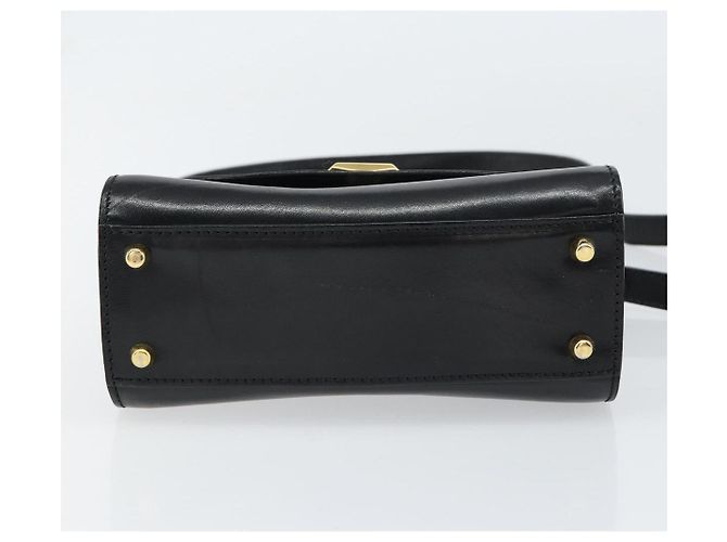 BALLY Borsa a Mano in Pelle 2 vie Nero Oro Auth 158161 D'oro - vista 5