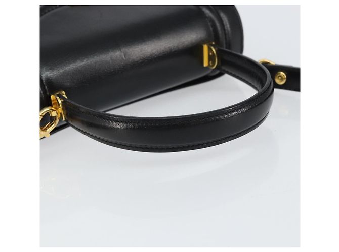 BALLY Borsa a Mano in Pelle 2 vie Nero Oro Auth 158161 D'oro - vista 7