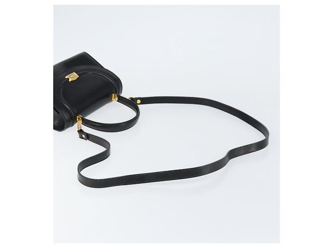 BALLY Borsa a Mano in Pelle 2 vie Nero Oro Auth 158161 D'oro - vista 8