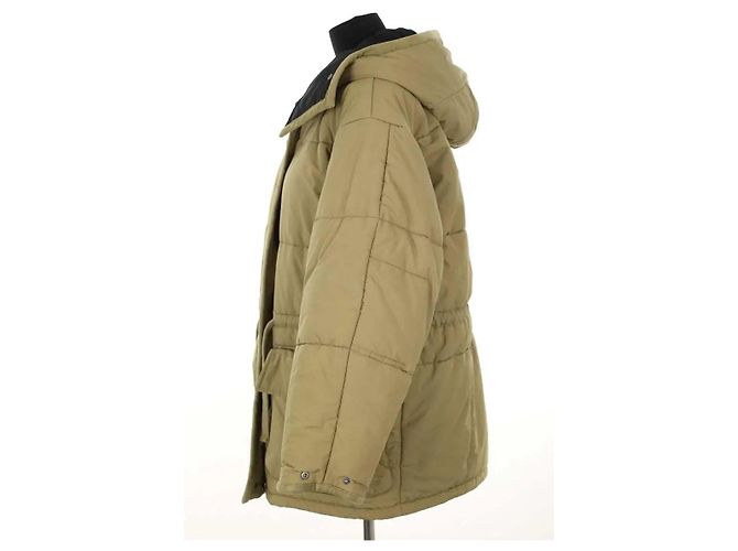 Isabel Marant Etoile Cappotto in cotone kaki Cachi - vista 3