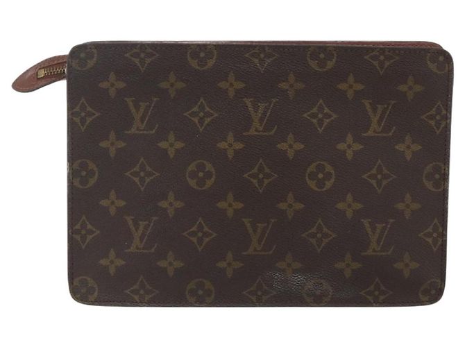 LOUIS VUITTON Pochette Uomo Monogram Borsa a Clutch M51795 LV Auth 160077 Monogramma - vista 2