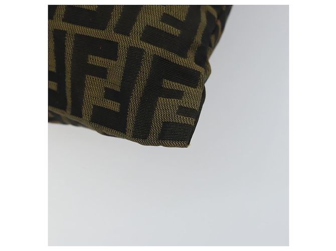 FENDI Zucca Canvas Purse Brown Black Auth 159458 - view 9