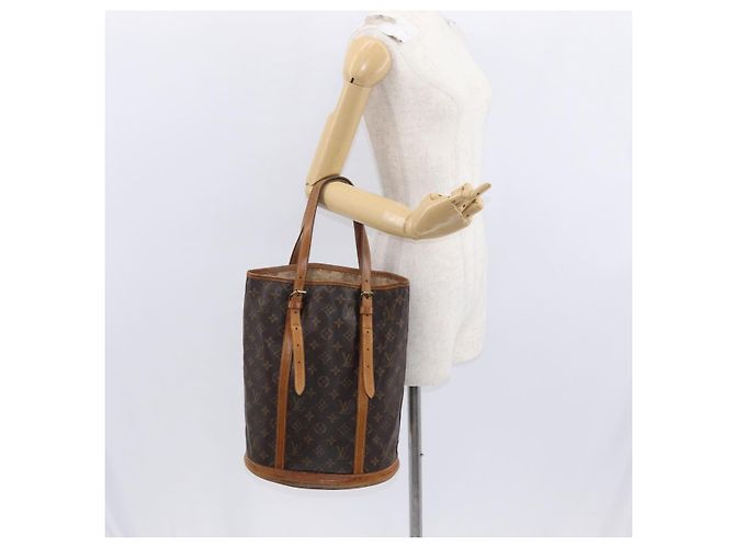 LOUIS VUITTON Borsa a Spalla Monogram Bucket GM M42236 LV Auth 158033 Monogramma - vista 22