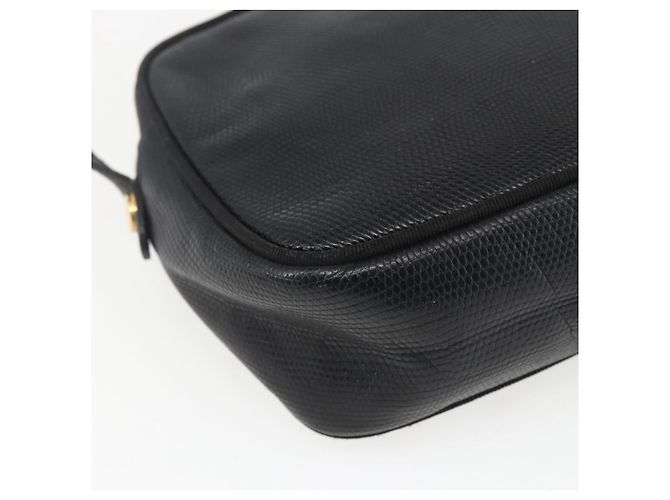 Borsa a Spalla Salvatore Ferragamo in Pelle Nera e Oro Auth ka1281 Nero D'oro - vista 16