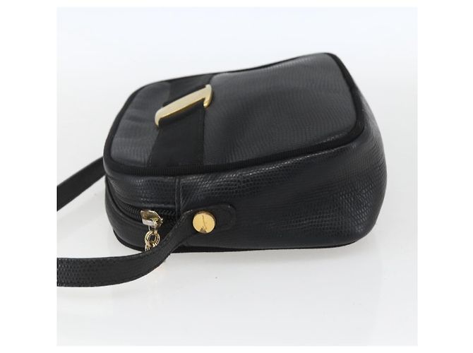 Borsa a Spalla Salvatore Ferragamo in Pelle Nera e Oro Auth ka1281 Nero D'oro - vista 3