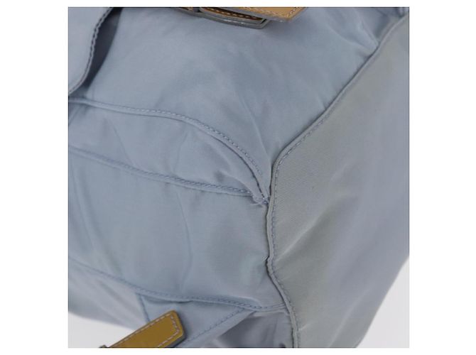 PRADA Rucksack aus Nylon hellblau Silber authentisch 159978 - Ansicht 17