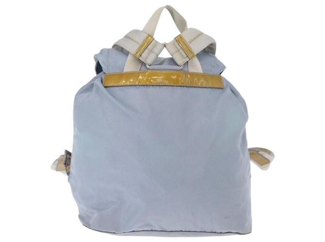 PRADA Rucksack aus Nylon hellblau Silber authentisch 159978 - Ansicht 2