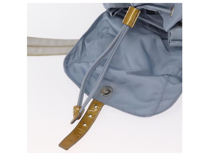 PRADA Rucksack aus Nylon hellblau Silber authentisch 159978 - Ansicht 22