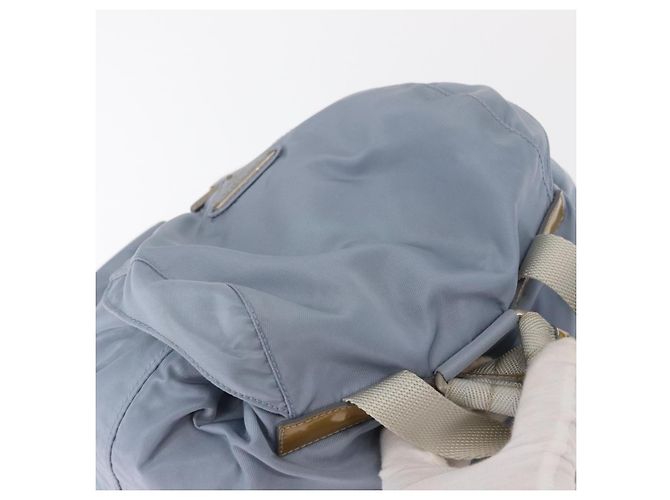 PRADA Rucksack aus Nylon hellblau Silber authentisch 159978 - Ansicht 6