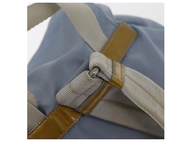 PRADA Rucksack aus Nylon hellblau Silber authentisch 159978 - Ansicht 8