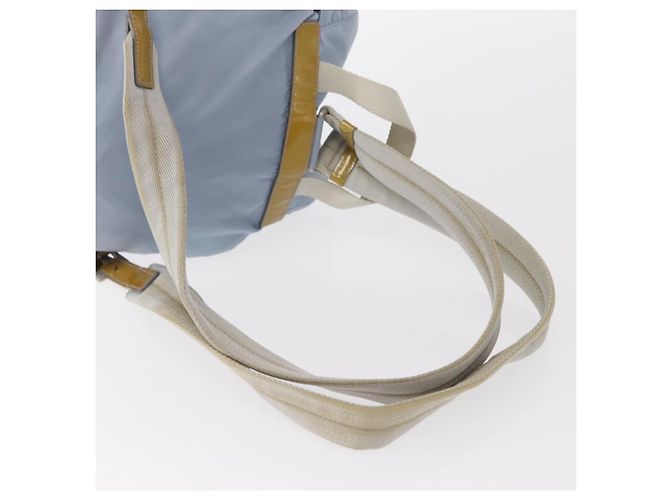 PRADA Rucksack aus Nylon hellblau Silber authentisch 159978 - Ansicht 9