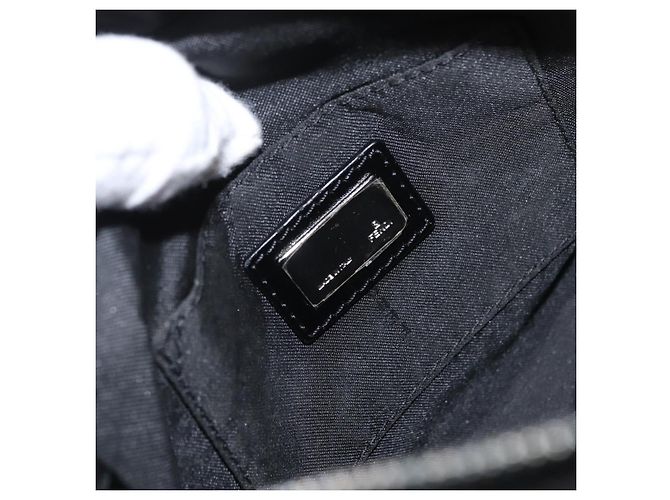 Borsa FENDI Nera Argento Auth am10210V Nero - vista 17