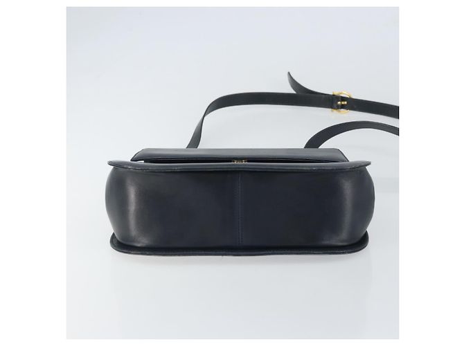 Borsa a Spalla Salvatore Ferragamo in Pelle Blu Navy Oro Auth ka1235 D'oro - vista 5