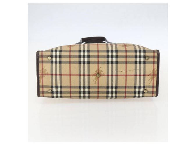 Burberry Bolso Tote Nova Check de PVC Beige Auth 160285 - vista 5