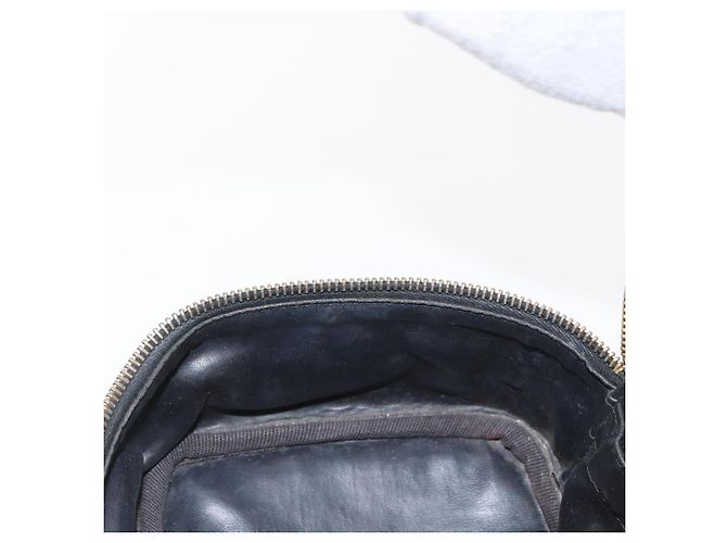 CHANEL Bicolor Vanity Handtasche aus Lammleder Schwarz Gold CC Auth 158864 Golden - Ansicht 20