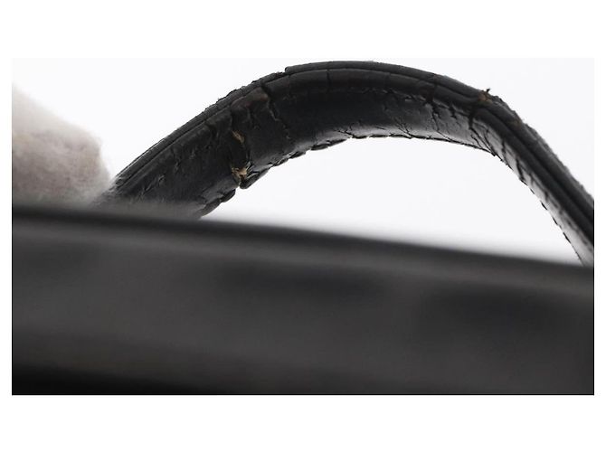 CHANEL Bicolor Vanity Handtasche aus Lammleder Schwarz Gold CC Auth 158864 Golden - Ansicht 8