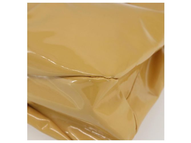 Borsa Vala in smalto giallo oro Salvatore Ferragamo Auth am10303 - vista 9