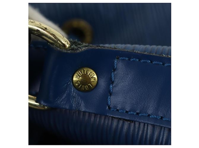 Noe LOUIS VUITTON Borsa a Spalla Petit Noé Epi Blu M44105 LV Auth ka1266 - vista 10