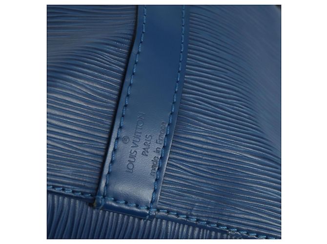 Noe LOUIS VUITTON Borsa a Spalla Petit Noé Epi Blu M44105 LV Auth ka1266 - vista 17