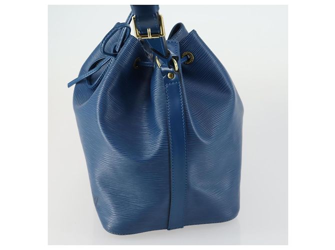 Noe LOUIS VUITTON Borsa a Spalla Petit Noé Epi Blu M44105 LV Auth ka1266 - vista 3