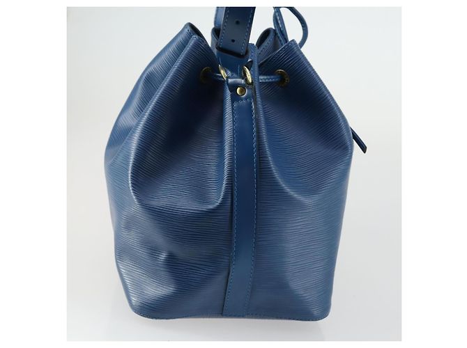 Noe LOUIS VUITTON Borsa a Spalla Petit Noé Epi Blu M44105 LV Auth ka1266 - vista 4