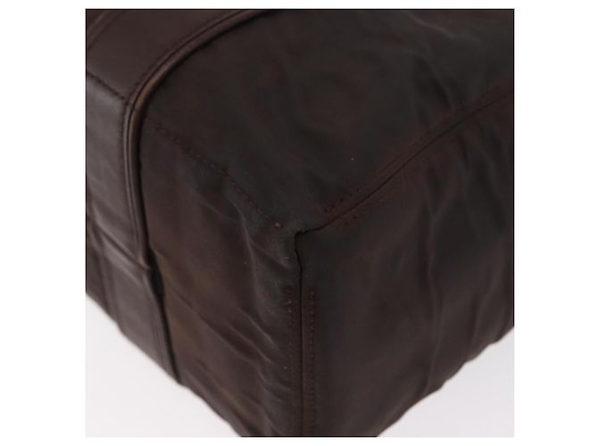 Hermès HERMES Borsa a Mano Acape Luco PM Nylon Marrone Scuro Auth BA9324 - vista 14