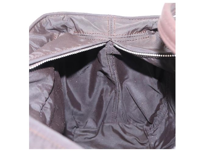 Hermès HERMES Borsa a Mano Acape Luco PM Nylon Marrone Scuro Auth BA9324 - vista 17