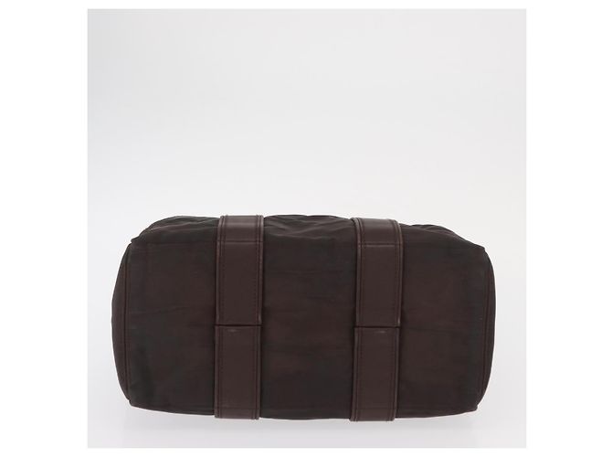 Hermès HERMES Borsa a Mano Acape Luco PM Nylon Marrone Scuro Auth BA9324 - vista 5