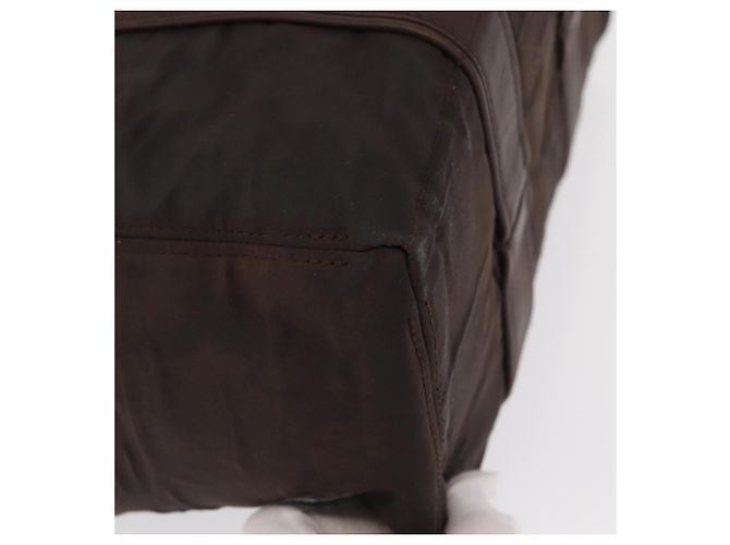 Hermès HERMES Borsa a Mano Acape Luco PM Nylon Marrone Scuro Auth BA9324 - vista 9