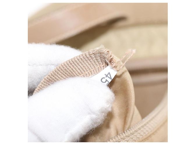 Borsa Tote PRADA Nylon Beige Argento Auth ti3600 - vista 12