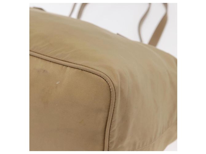 Borsa Tote PRADA Nylon Beige Argento Auth ti3600 - vista 14