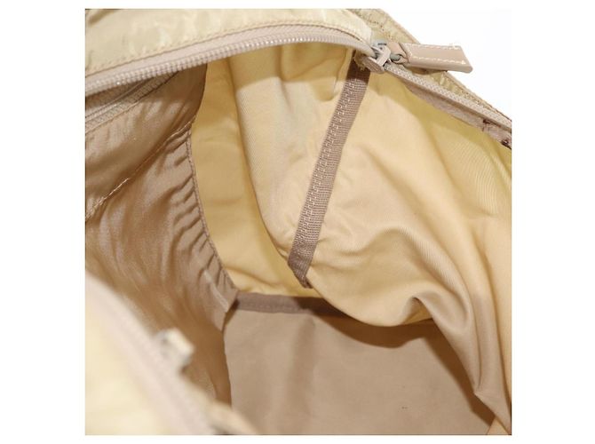 Borsa Tote PRADA Nylon Beige Argento Auth ti3600 - vista 19