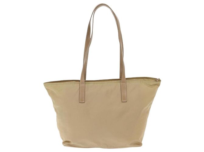 Borsa Tote PRADA Nylon Beige Argento Auth ti3600 - vista 2