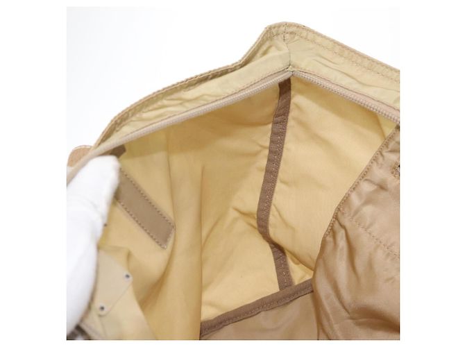 Borsa Tote PRADA Nylon Beige Argento Auth ti3600 - vista 20