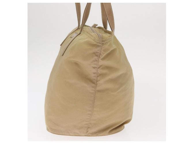 Borsa Tote PRADA Nylon Beige Argento Auth ti3600 - vista 3