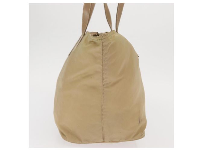 Borsa Tote PRADA Nylon Beige Argento Auth ti3600 - vista 4