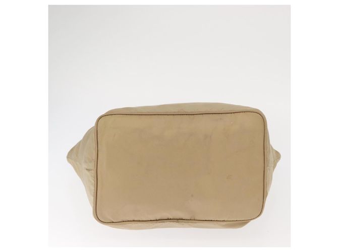 Borsa Tote PRADA Nylon Beige Argento Auth ti3600 - vista 5