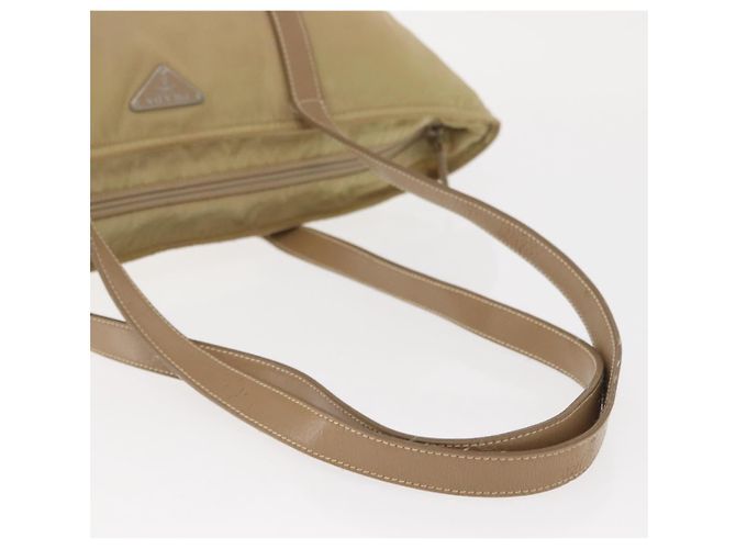 Borsa Tote PRADA Nylon Beige Argento Auth ti3600 - vista 7