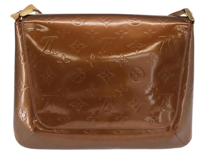 LOUIS VUITTON Bolsa Thompson Street Monogram Vernis Bronce M91124 LV Auth ep12604 - vista 2