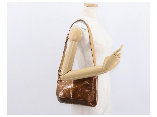 LOUIS VUITTON Bolsa Thompson Street Monogram Vernis Bronce M91124 LV Auth ep12604 - vista 24