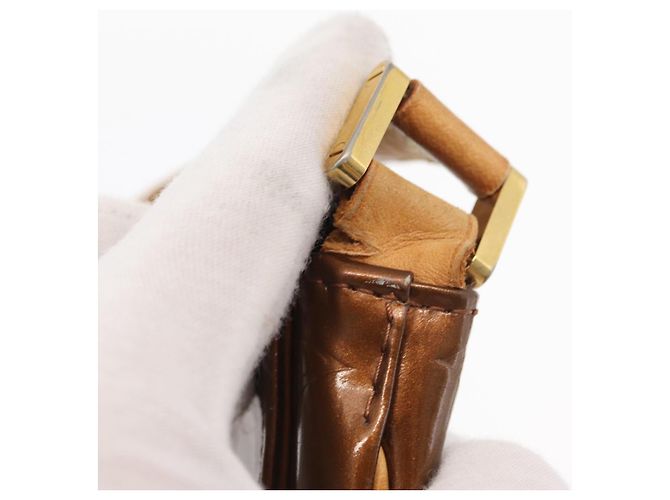 LOUIS VUITTON Bolsa Thompson Street Monogram Vernis Bronce M91124 LV Auth ep12604 - vista 8