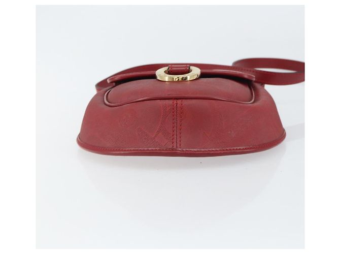 Borsa a Spalla in Tela Trotter Christian Dior PVC Rosso Oro Auth BA9376 D'oro - vista 5
