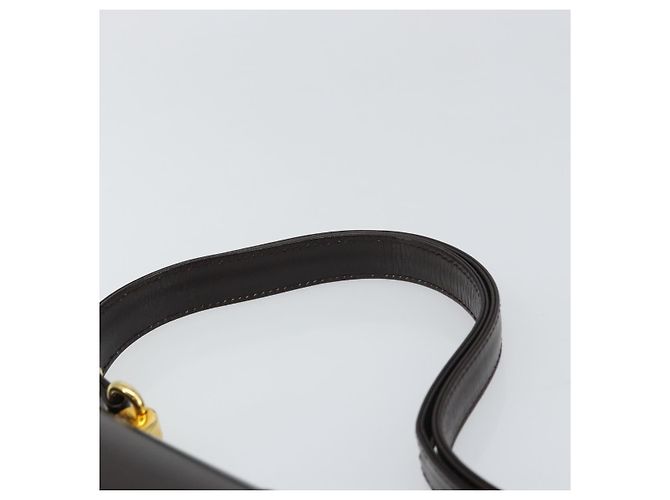 Borsa a Spalla in Pelle Marrone Scuro Gucci Oro Auth 159402 D'oro - vista 8
