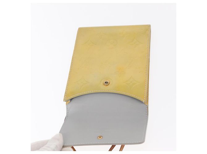 LOUIS VUITTON Bolsa de Accesorios Motto Monogram Vernis Gris M91030 LV Auth 157253 - vista 10