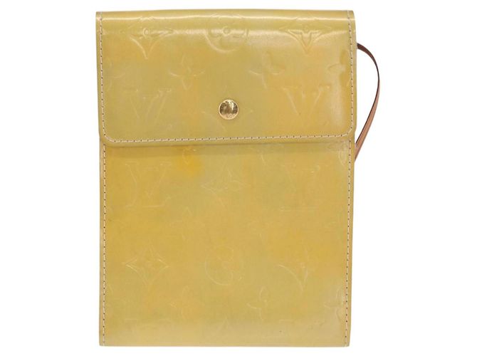 LOUIS VUITTON Bolsa de Accesorios Motto Monogram Vernis Gris M91030 LV Auth 157253 - vista 13