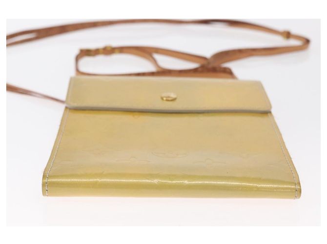 LOUIS VUITTON Bolsa de Accesorios Motto Monogram Vernis Gris M91030 LV Auth 157253 - vista 5