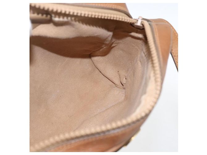 Gucci Borsa a spalla Web Sherry Line in tela beige e oro Auth BA9238 D'oro - vista 19