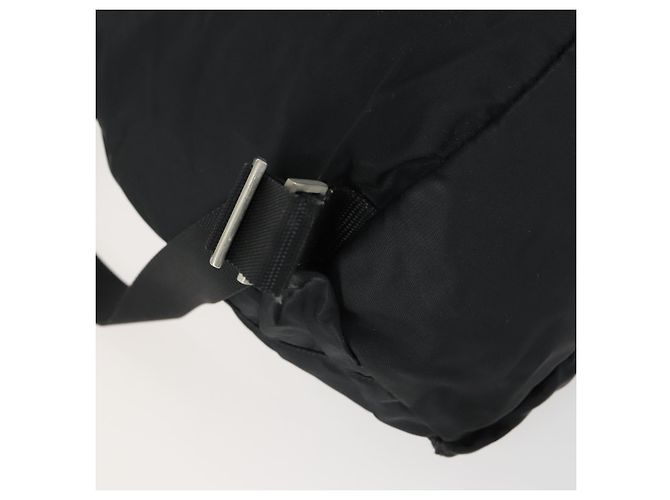 Zaino PRADA in nylon nero argento Auth 153760 - vista 19