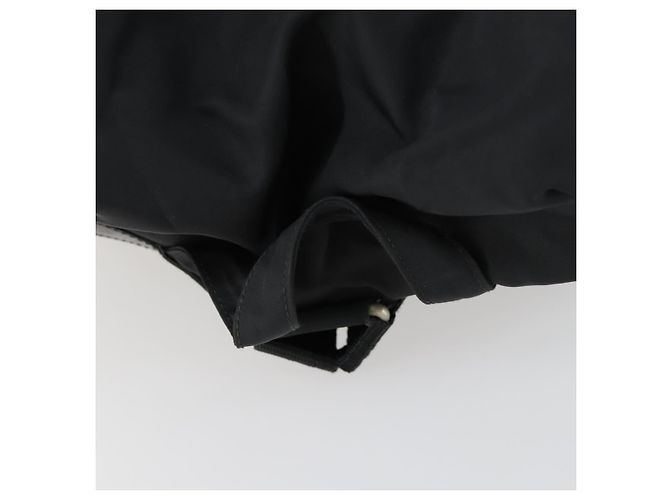 Zaino PRADA in nylon nero argento Auth 153760 - vista 7