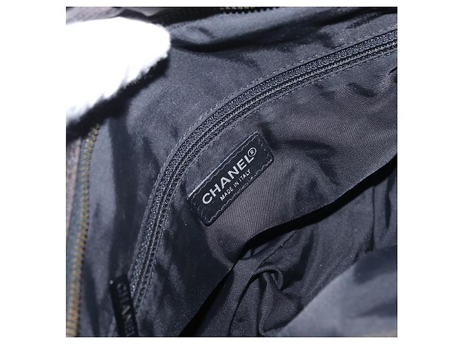 CHANEL Nuova linea da viaggio Borsa a mano Nylon 2in1 Nera CC Auth bs30708 Nero - vista 19